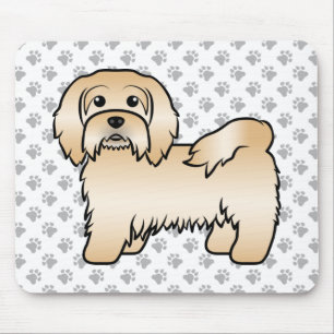 Tapis De Souris Illustration de chien de dessin animé mignon Havan
