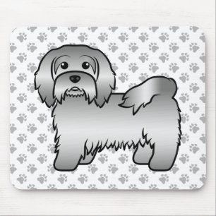 Tapis De Souris Illustration de chien de dessin animé mignon Havan