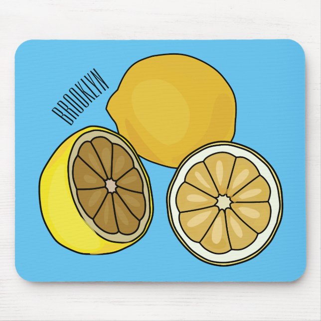 Tapis De Souris Illustration de citron (Devant)