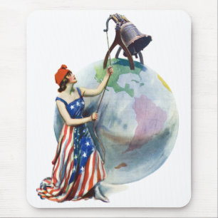 Tapis De Souris Illustration de couverture de magazine patriotique