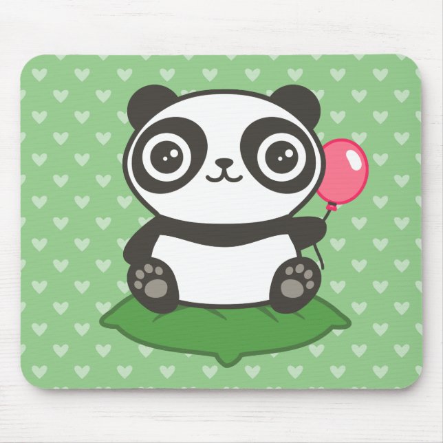 Tapis De Souris Illustration de Cute Panda (Devant)