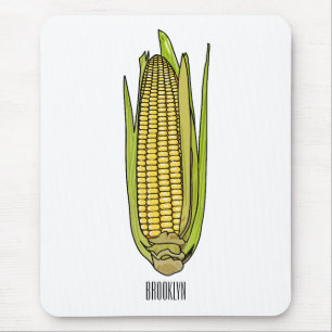 Tapis De Souris Illustration de dessin sur le maïs