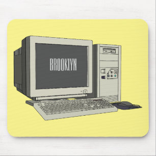 Tapis De Souris Illustration de dessin sur ordinateur