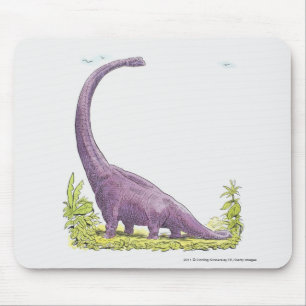 Tapis De Souris Illustration de dinosaure de Giraffatitan