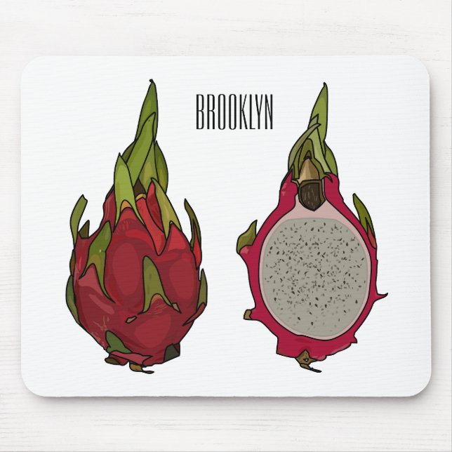 Tapis De Souris Illustration de dragon fruit (Devant)