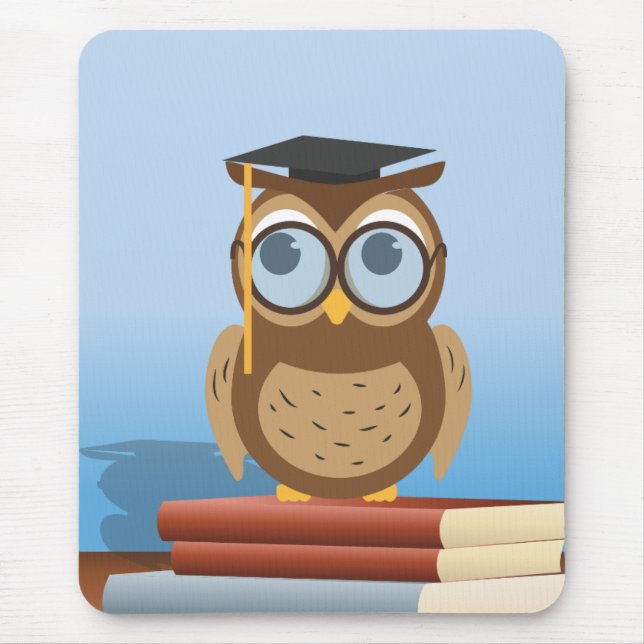 Tapis De Souris Illustration de hibou (Devant)