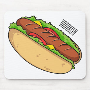 Tapis De Souris Illustration de Hot dog