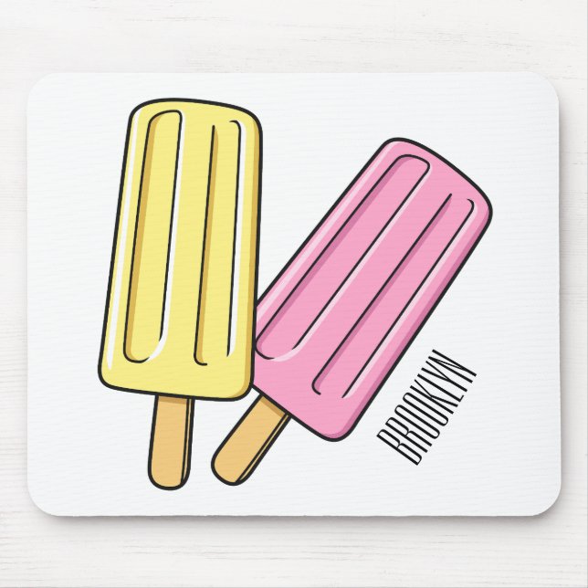 Tapis De Souris Illustration de Ice pop (Devant)
