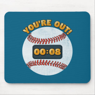 Tapis De Souris Illustration de la montre de lancer de baseball 15