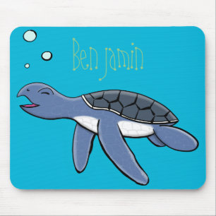 Tapis De Souris Illustration de la petite tortue de mer