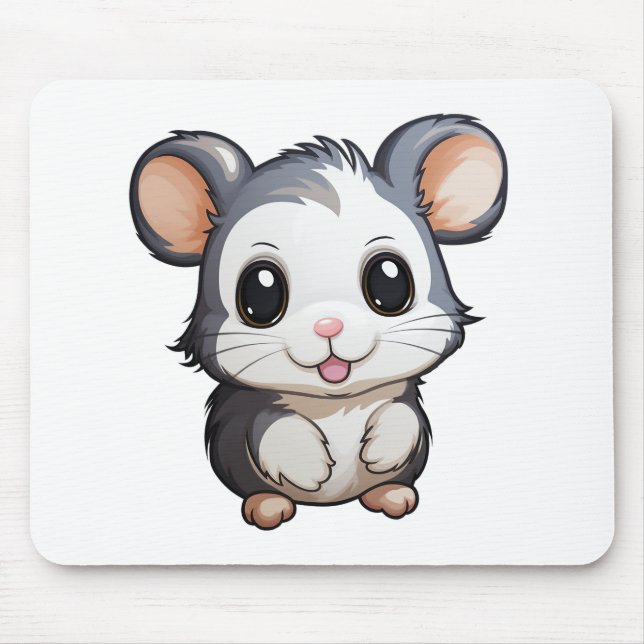 Tapis De Souris Illustration de la souris de dessin (Devant)