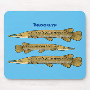 Tapis De Souris Illustration de l'alligator garfish
