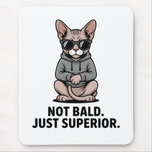 Tapis De Souris Illustration de l'attitude du chat Sphynx supérieu