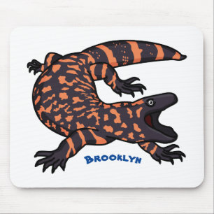 Tapis De Souris Illustration de lézard géant affamé