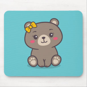 Tapis De Souris Illustration de l'ours en peluche