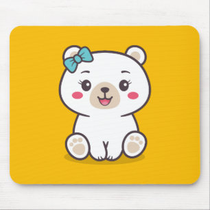 Tapis De Souris Illustration de l'ours en peluche