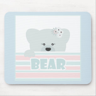Tapis De Souris Illustration de l'ours imprimés pour enfants