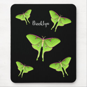 Tapis De Souris Illustration de Luna Moth