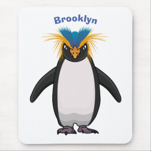 Tapis De Souris Illustration de mignon macaroni pingouin