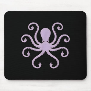 Tapis De Souris Illustration de nouveauté de poulpe en colère avec