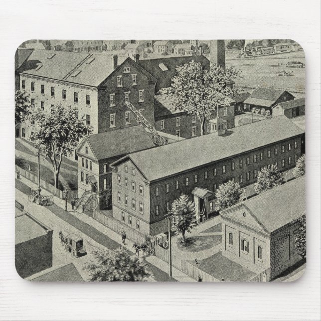 Tapis De Souris Illustration de Plainville Connecticut (Devant)