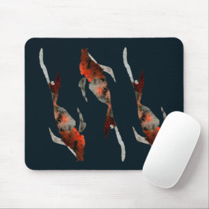 Tapis De Souris Illustration de poisson koi aquarelle