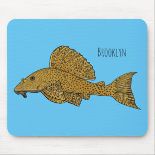 Tapis De Souris Illustration de poisson Pleco