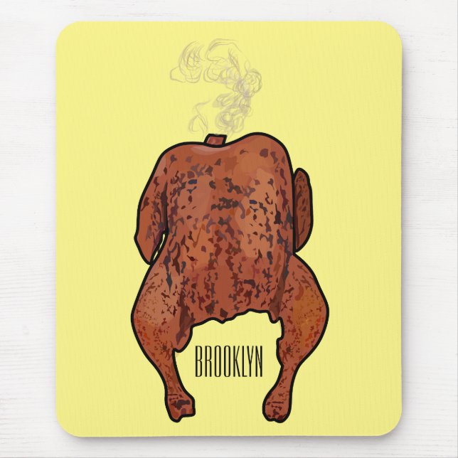 Tapis De Souris Illustration de poulet rôti (Devant)
