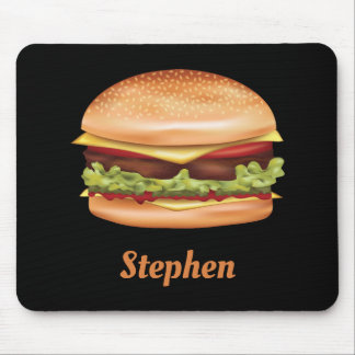 Tapis De Souris Illustration de restauration rapide Hamburger avec