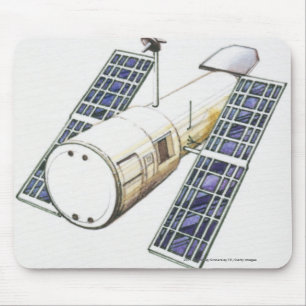 Tapis De Souris Illustration de satellite utilisée pour la