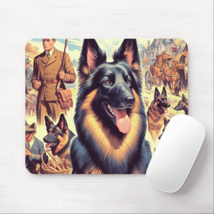 Tapis De Souris Illustration de Tervuren en Belgique vintage