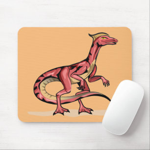 Tapis De Souris Illustration De Velociraptor.