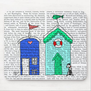 Tapis De Souris Illustration des Beach Huts 2