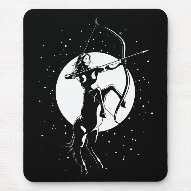 Tapis De Souris Illustration des signes zodiaques - Sagittarius (Devant)