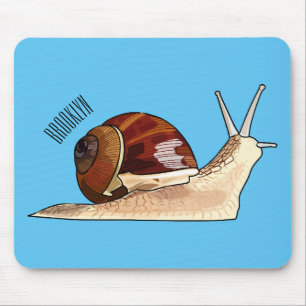 Tapis De Souris Illustration d'escargot