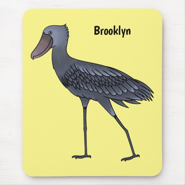 Tapis De Souris Illustration d'oiseau de cordonnier (Devant)