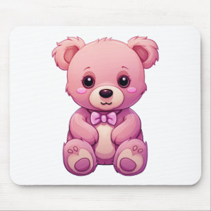 Tapis De Souris Illustration d'ours de dessin animé