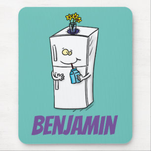 Tapis De Souris Illustration drôle de réfrigérateur