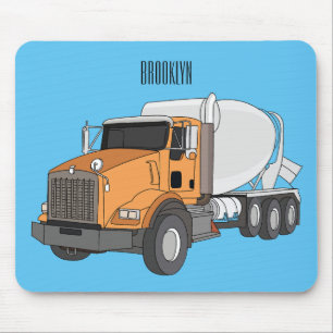 Tapis De Souris Illustration du camion de mélange de béton