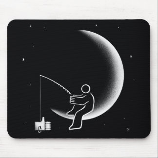 Tapis De Souris Illustration du croissant de lune pour pêcher des