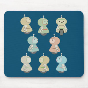 Tapis De Souris Illustration du robot mignon