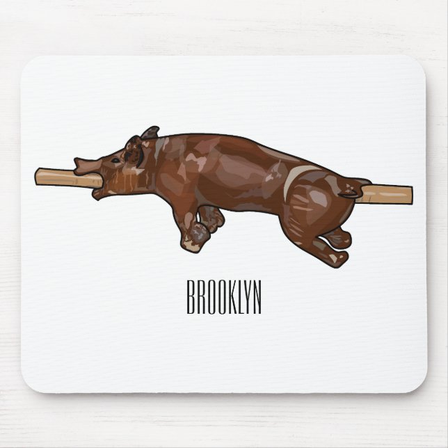 Tapis De Souris Illustration du rôti de porc / rôti de porc (Devant)