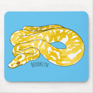 Tapis De Souris Illustration du serpent python birman