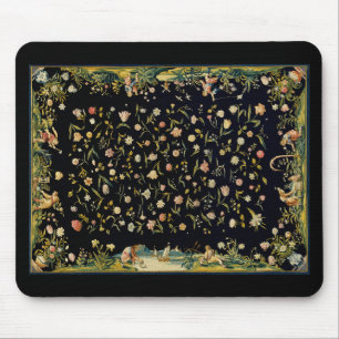 Tapis De Souris Illustration du tapis de table floral antique