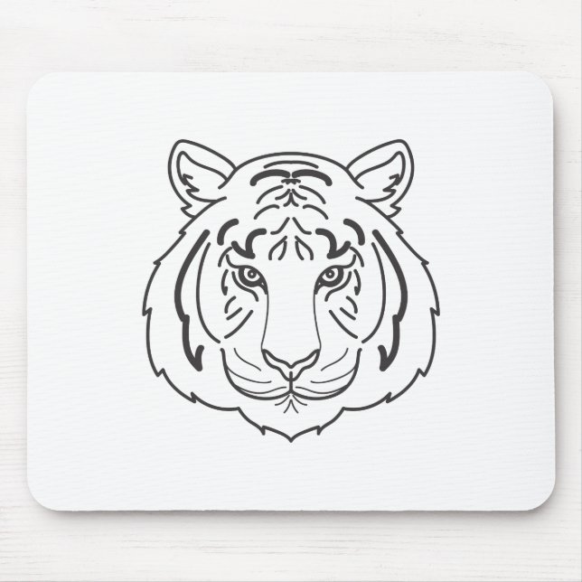 Tapis De Souris Illustration du tigre (Devant)