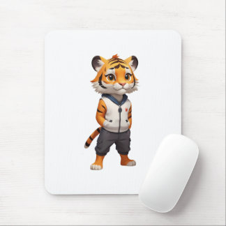 Tapis De Souris Illustration du tigre cool et adorable
