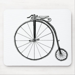 Tapis De Souris Illustration du vélo Vintage Penny Farthing