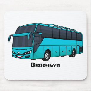 Tapis De Souris Illustration d'un autobus à passagers moderne