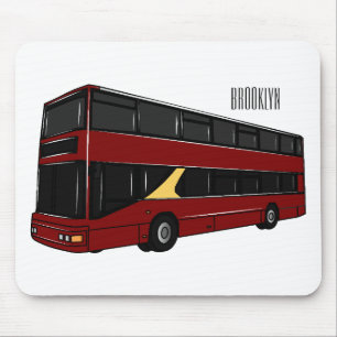 Tapis De Souris Illustration d'un bus à deux étages