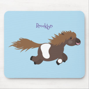 Tapis De Souris Illustration d'un poney de Shetland mignon